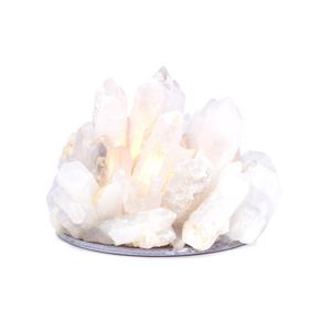 Clear quartz tea light candle holder from Z Gallerie